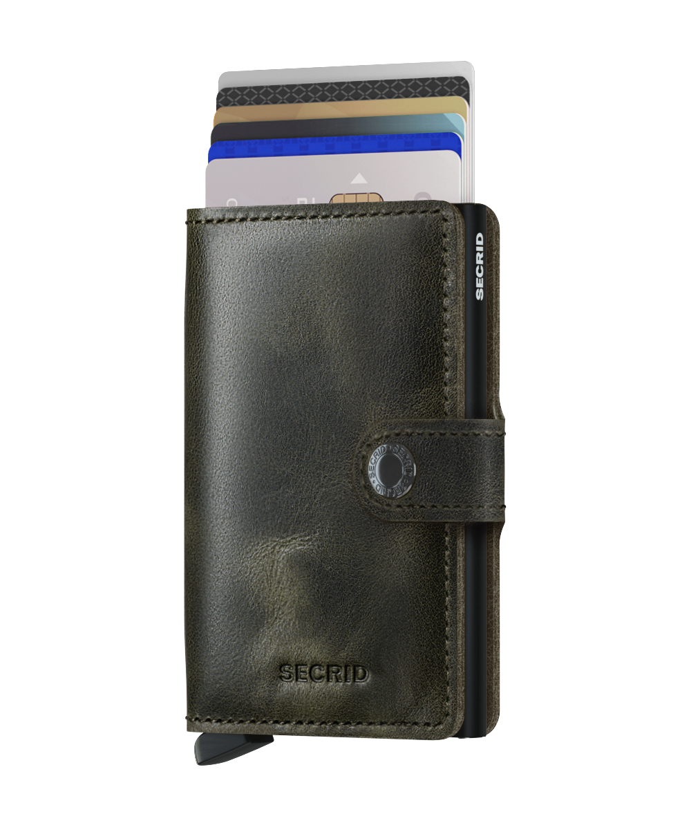 Miniwallet Vintage Olive Black