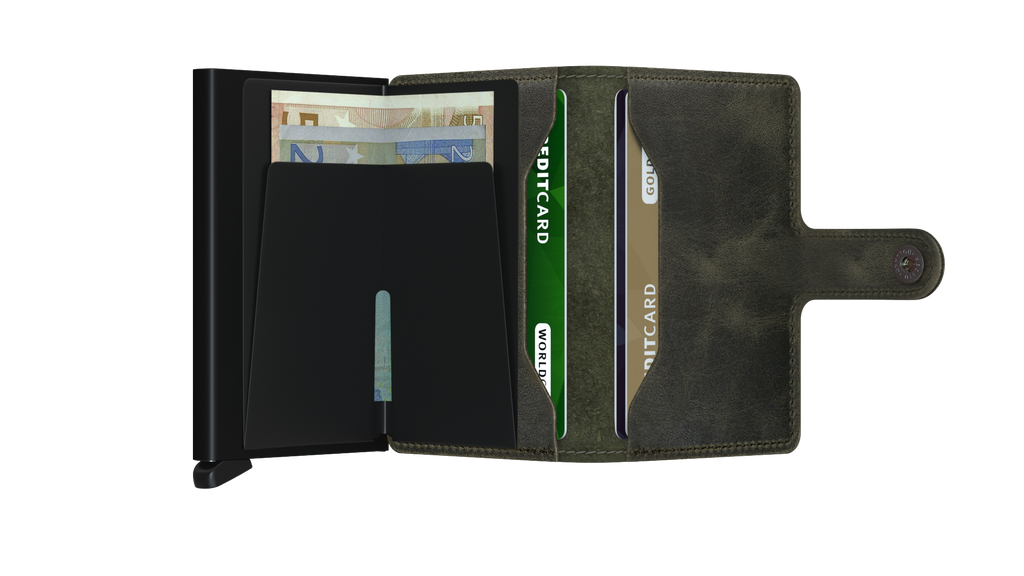 Miniwallet Vintage Olive Black