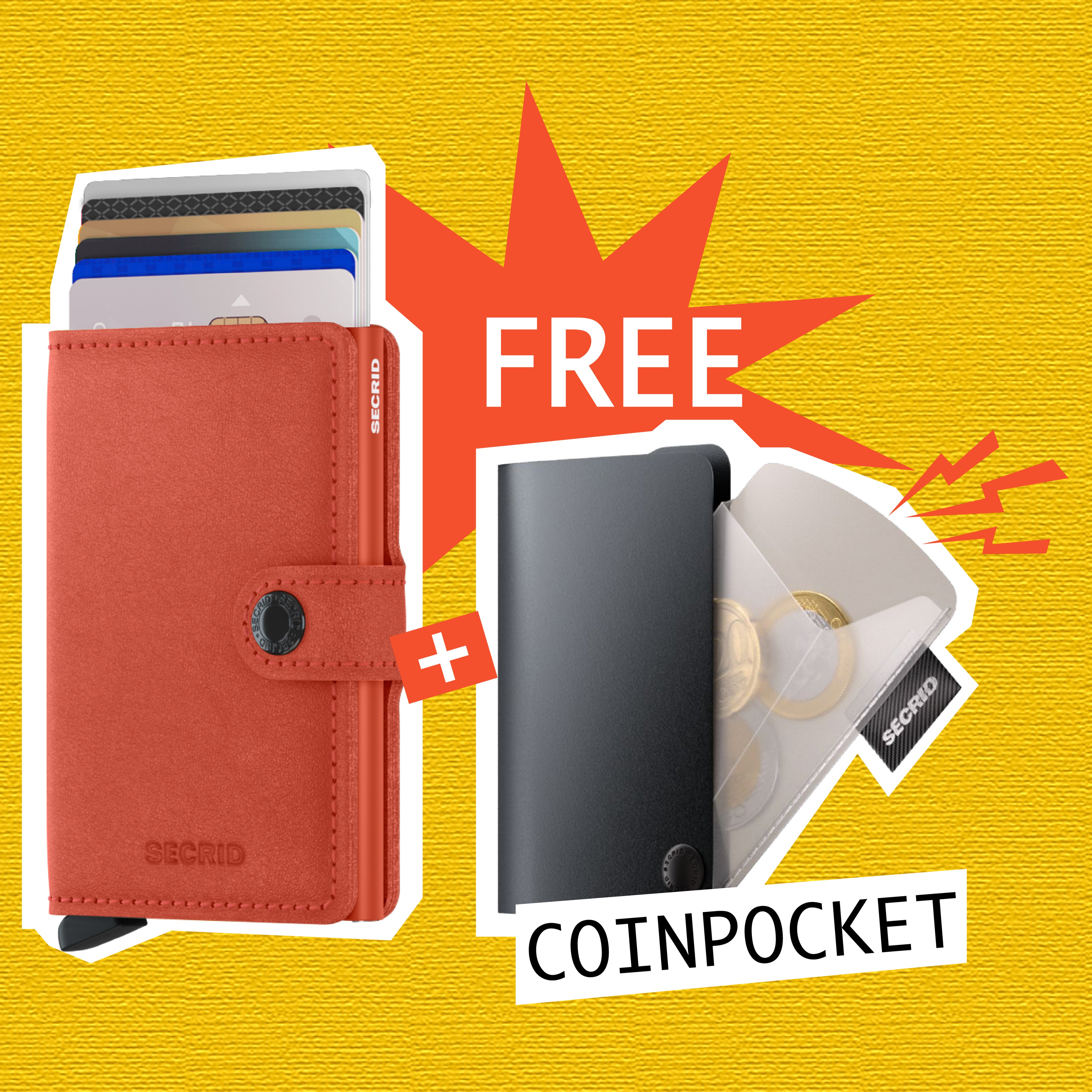 【 Miniwallet 限時優惠 】Original Orange 送 Coinpocket 一個