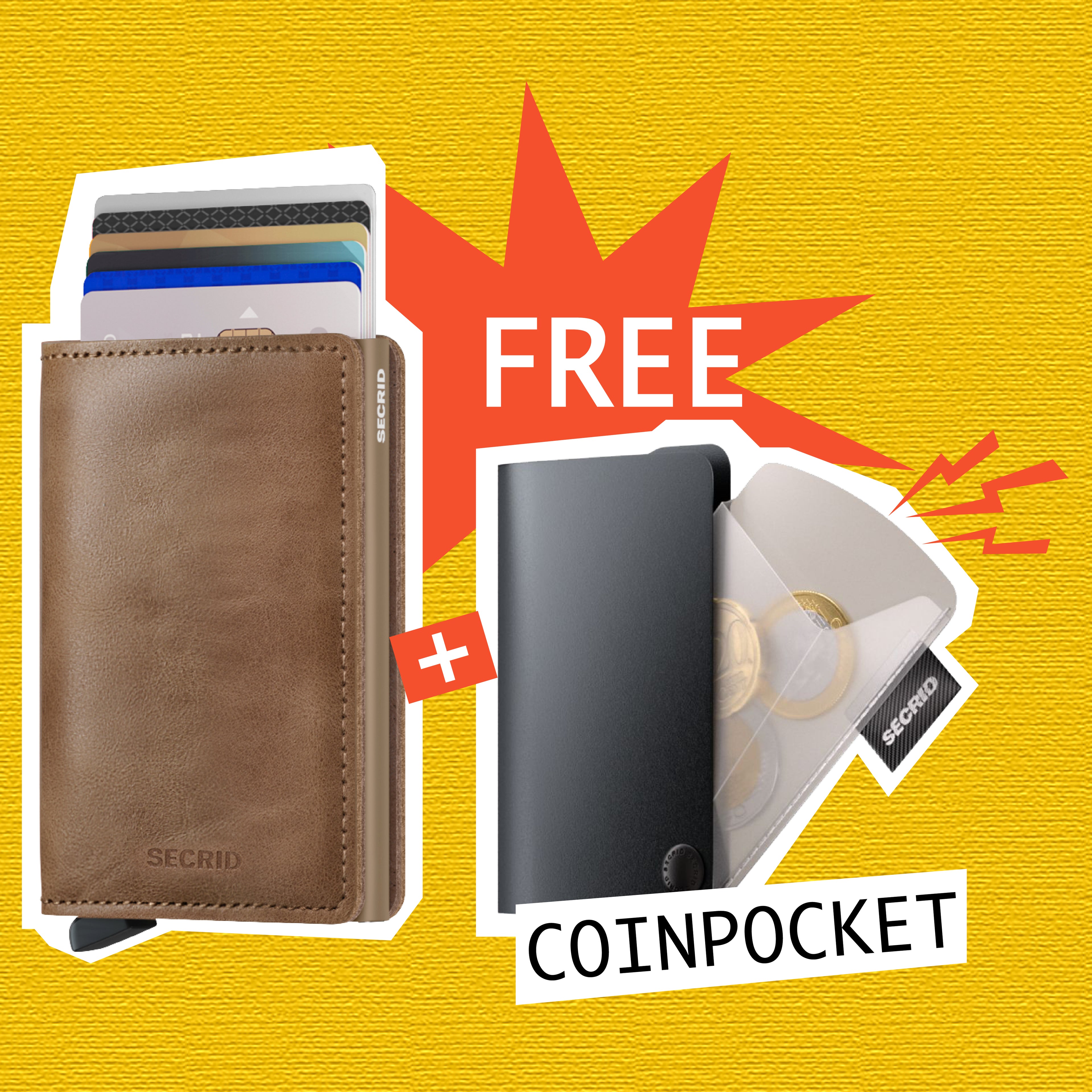 【 Slimwallet 限時優惠 】Vintage Taupe 送 Coinpocket 一個