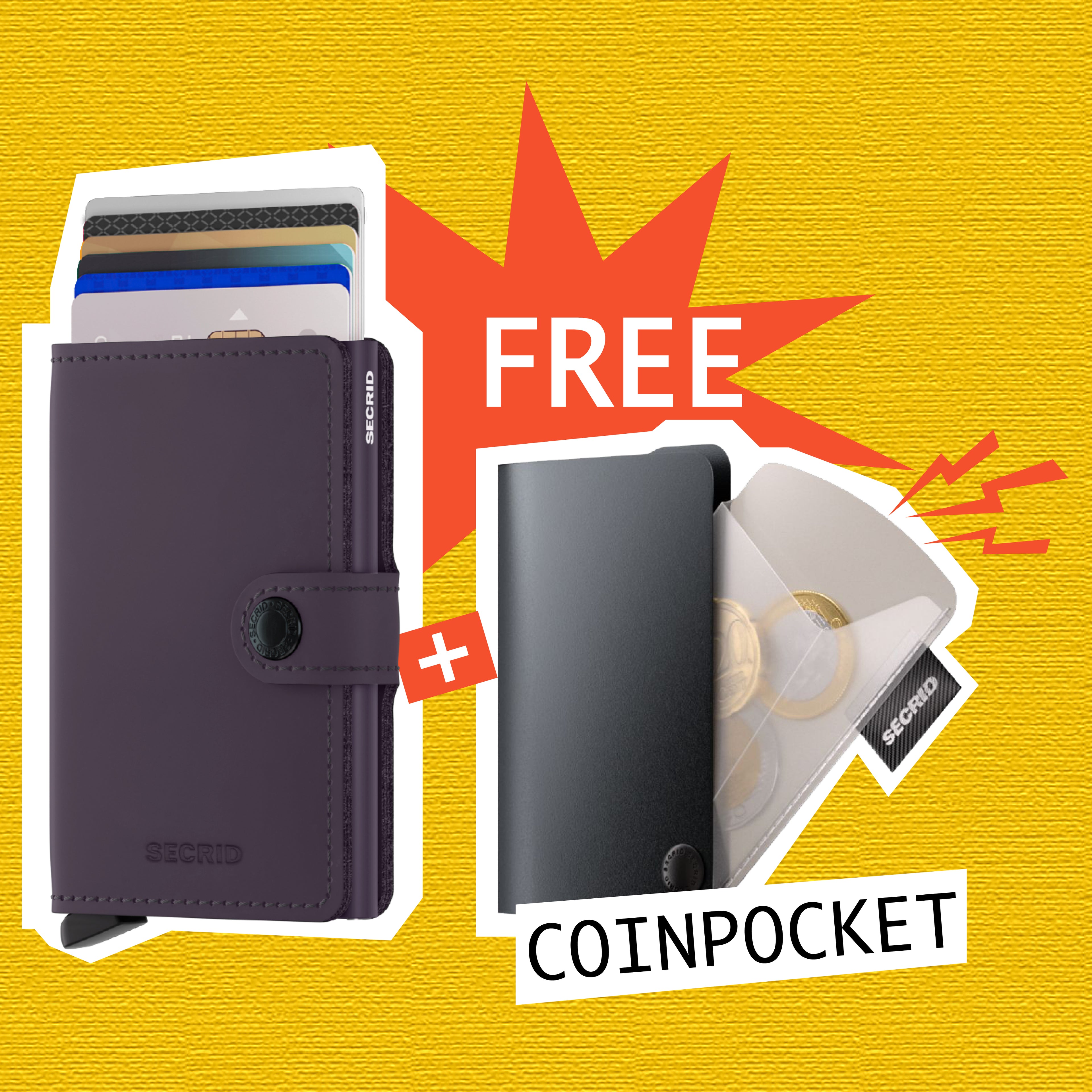 【 Miniwallet 限時優惠 】Matte Dark Purple 送 Coinpocket 一個