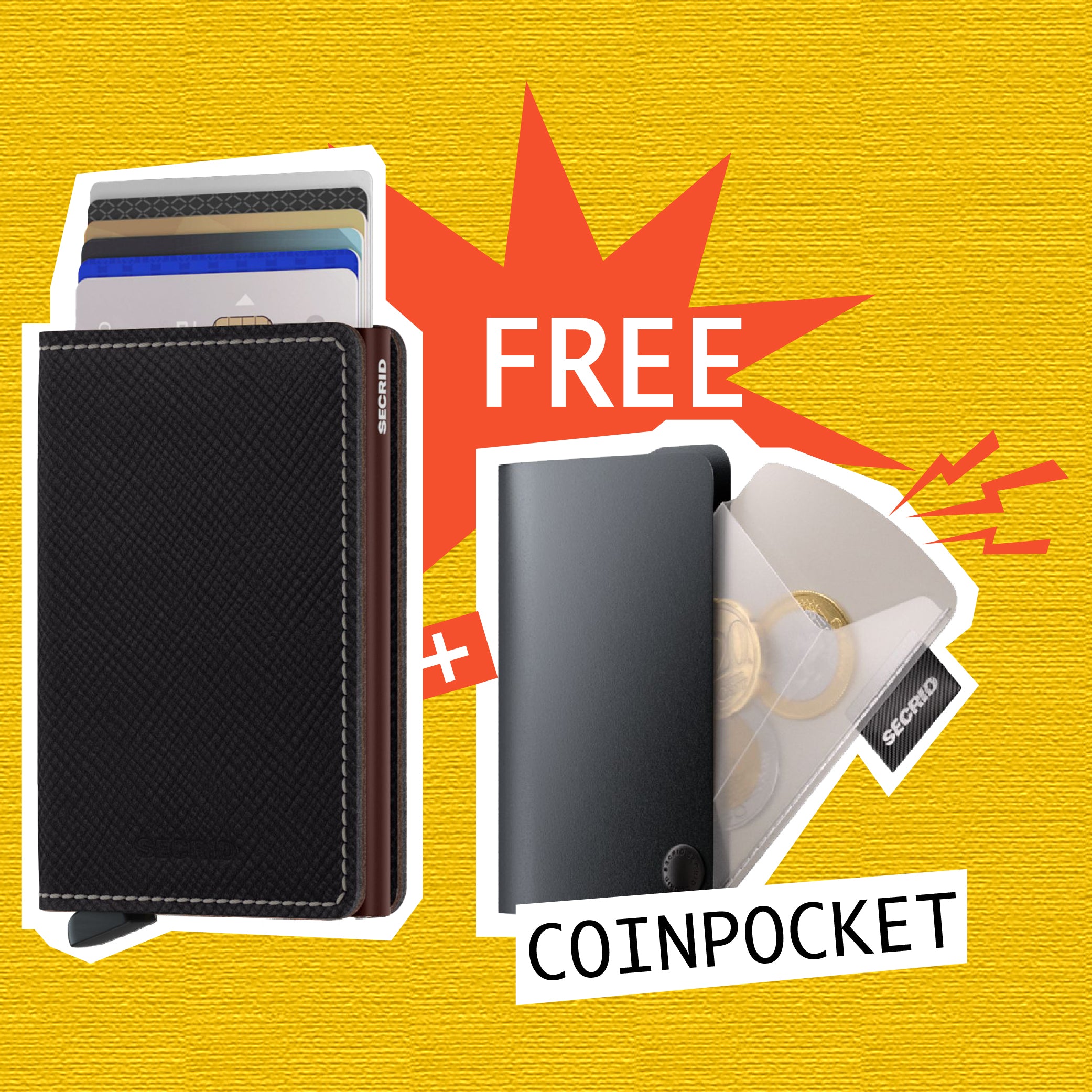 【 Slimwallet 限時優惠 】Saffiano Brown 送 Coinpocket 一個