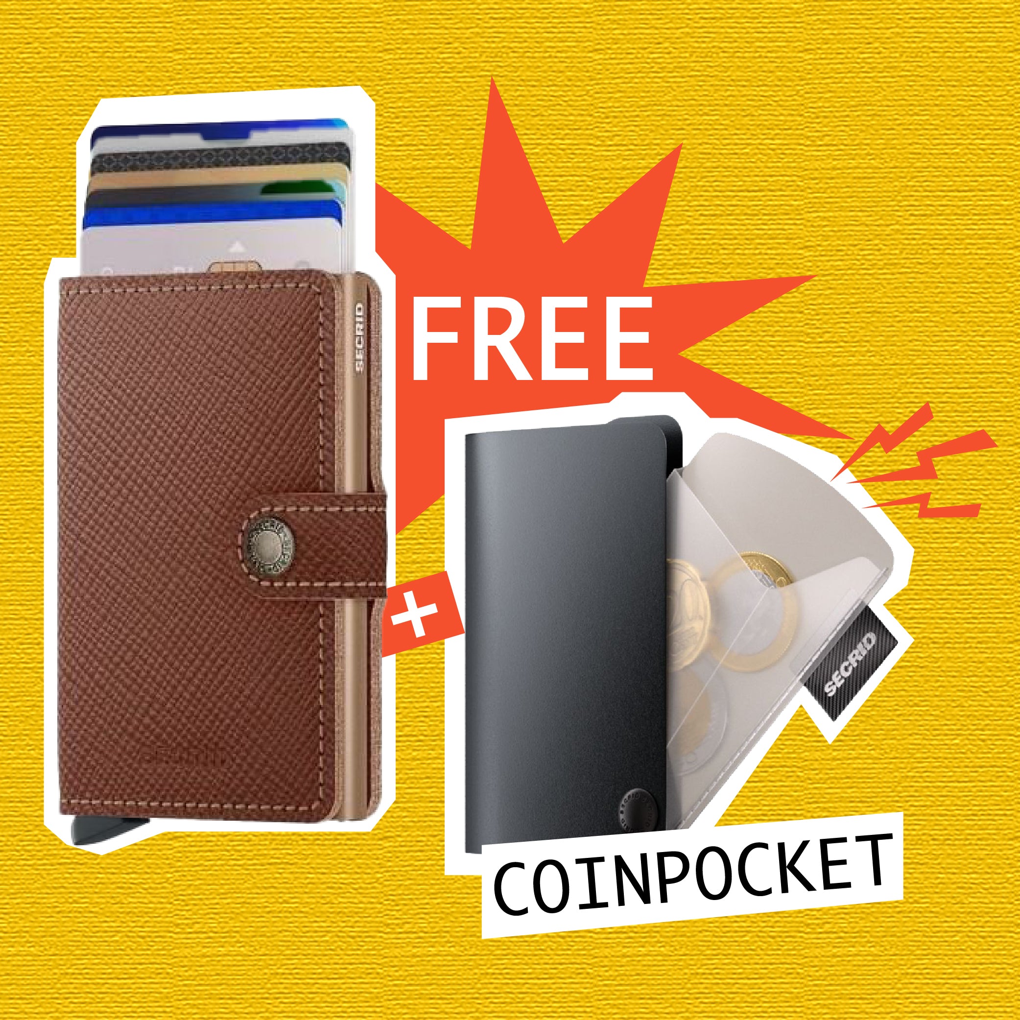 【 Miniwallet 限時優惠 】Saffiano Brown 送 Coinpocket 一個