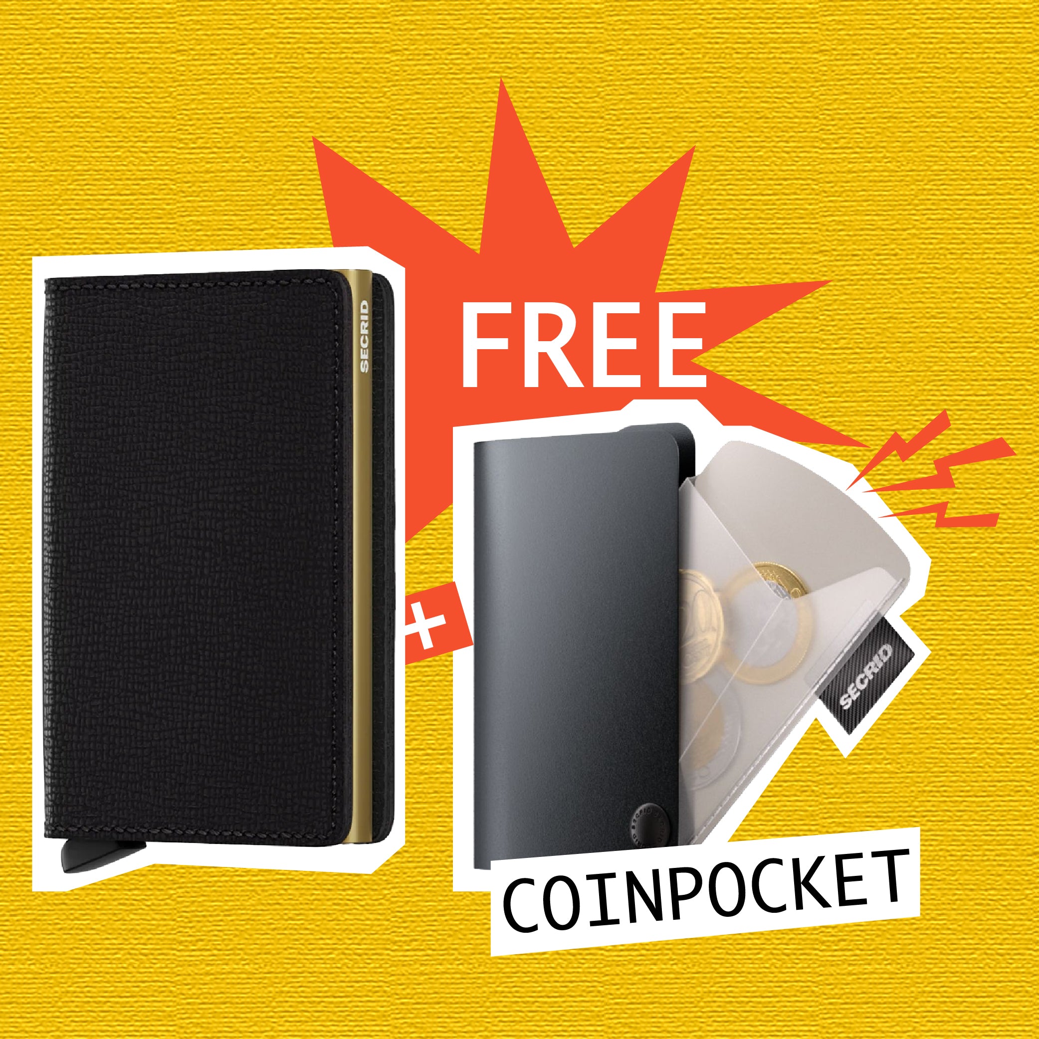 【 Slimwallet 限時優惠 】Crisple Black Gold 送 Coinpocket 一個