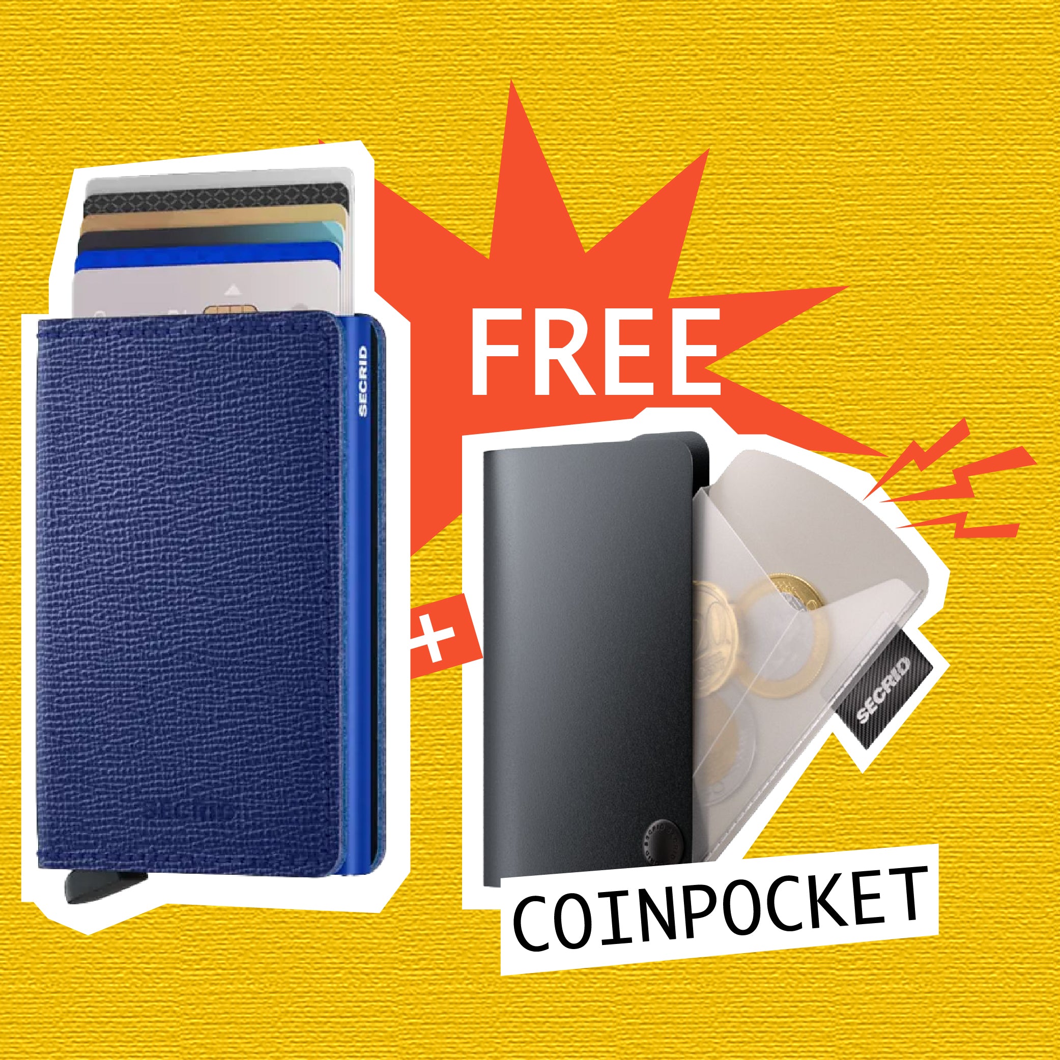 【 Slimwallet 限時優惠 】Crisple Cobalt 送 Coinpocket 一個