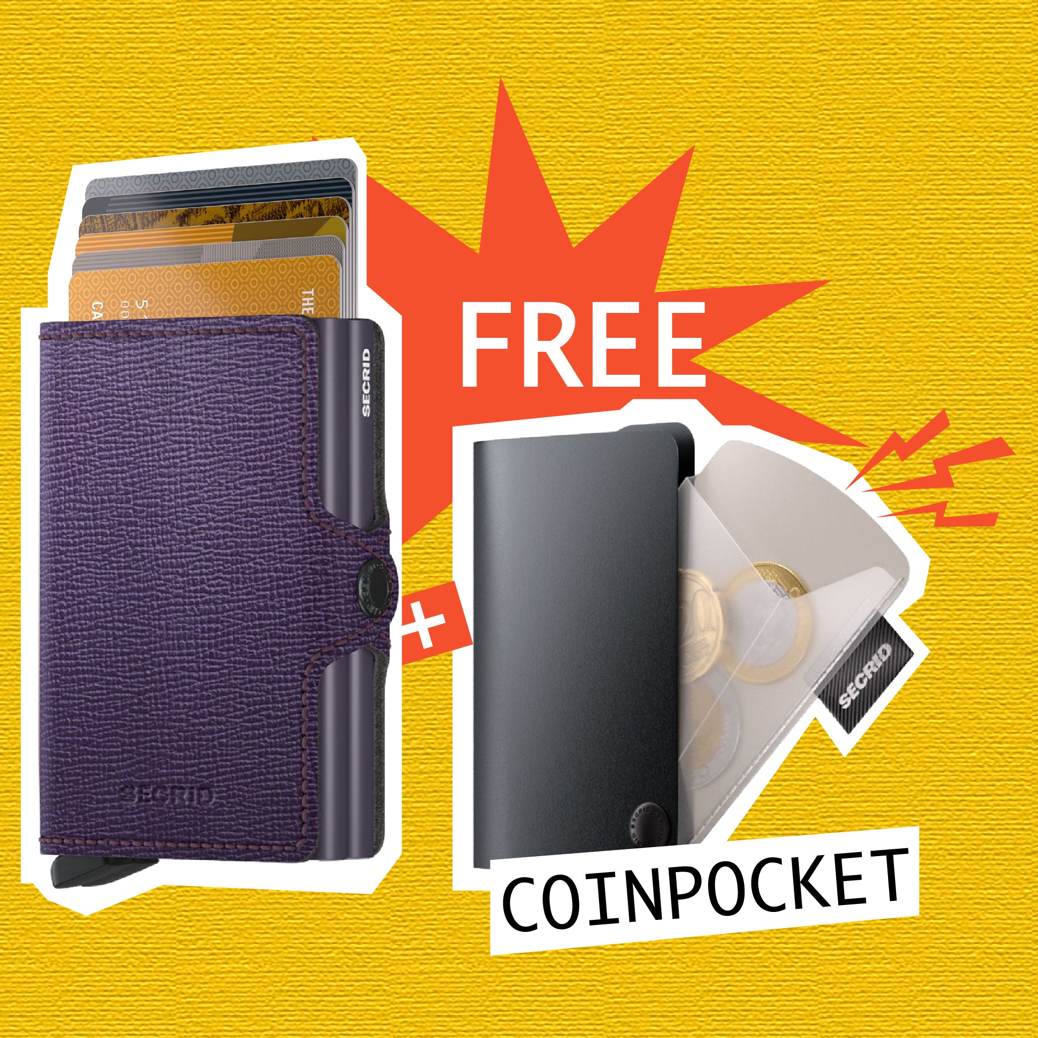 【 Twinwallet 限時優惠 】Crisple Purple 送 Coinpocket 一個