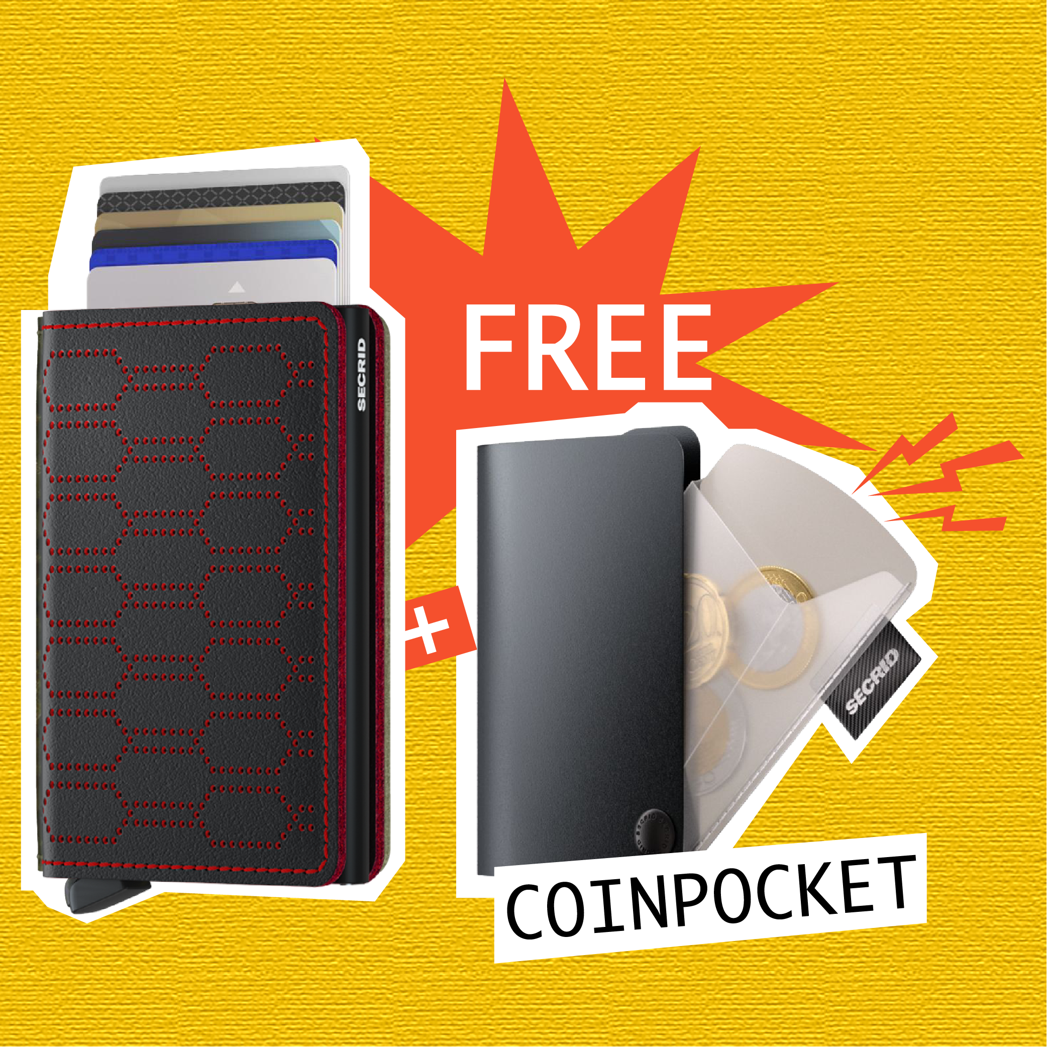 【 Slimwallet 限時優惠 】Fuel Black Red 送 Coinpocket 一個
