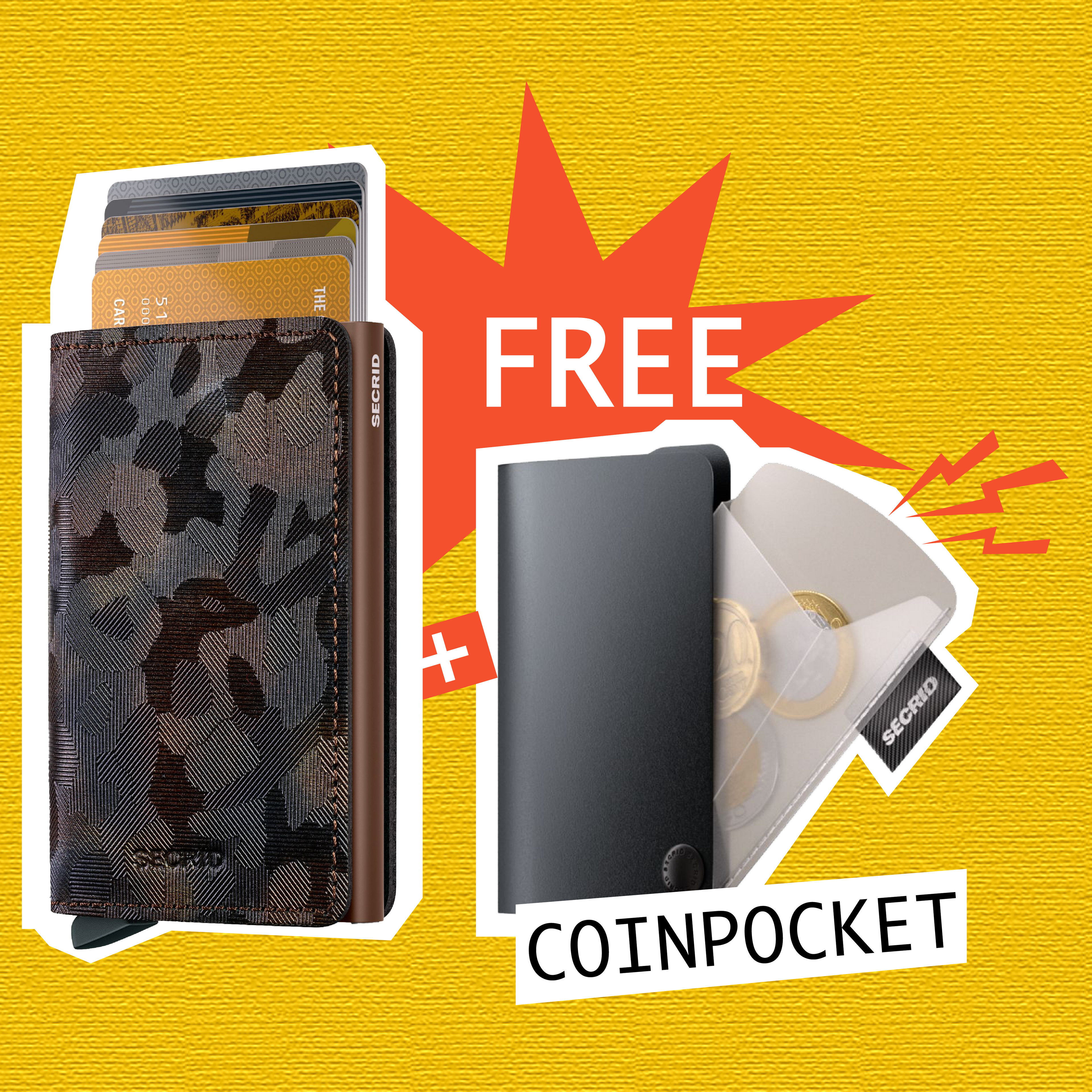 【 Slimwallet 限時優惠 】Jungle Brown送 Coinpocket 一個