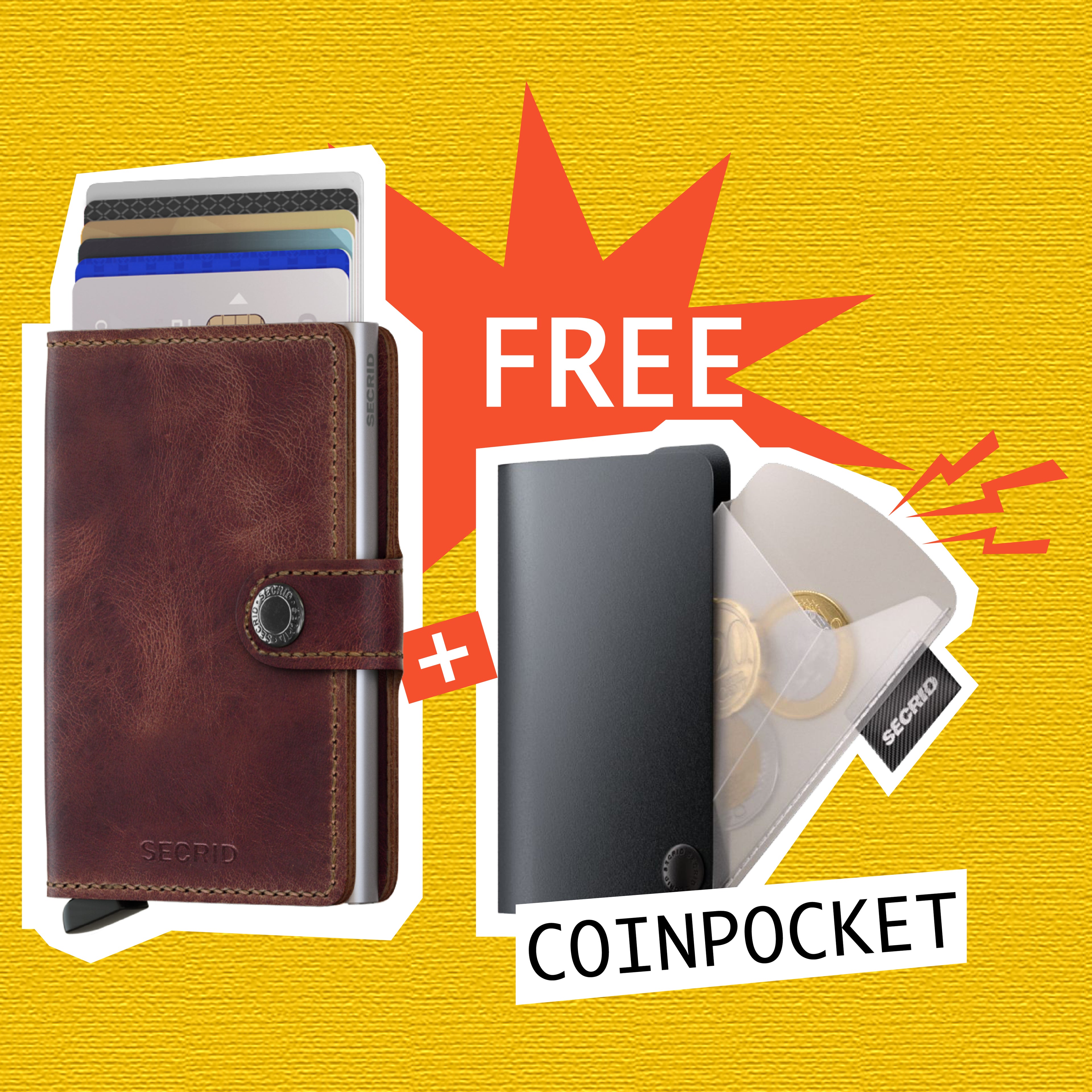 【 Miniwallet 限時優惠 】Vintage Brown 送 Coinpocket 一個
