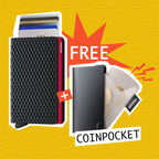 【 Slimwallet 限時優惠 】Cubic Black Red 送 Coinpocket 一個