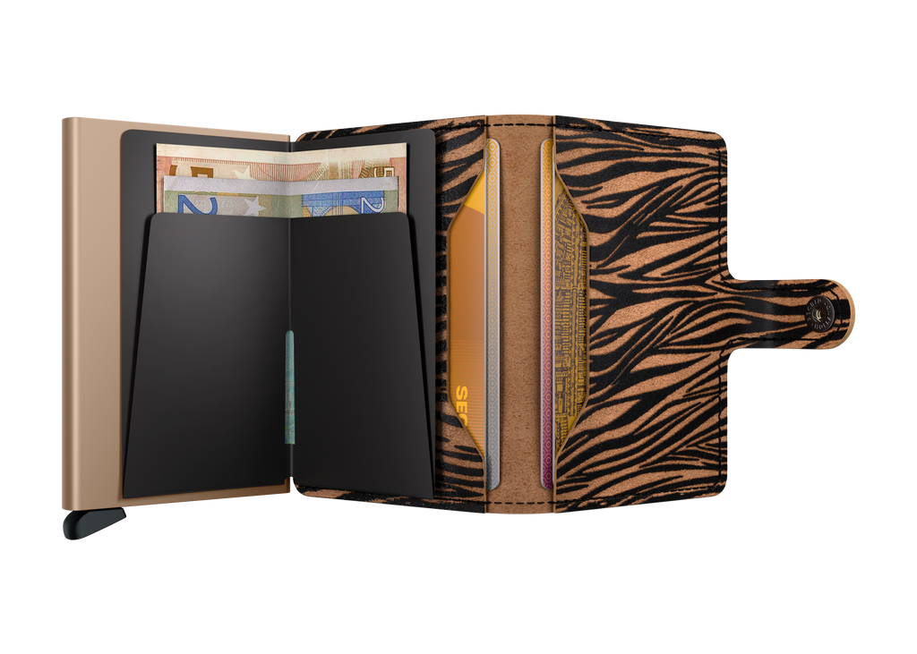 Miniwallet Zebra Beige