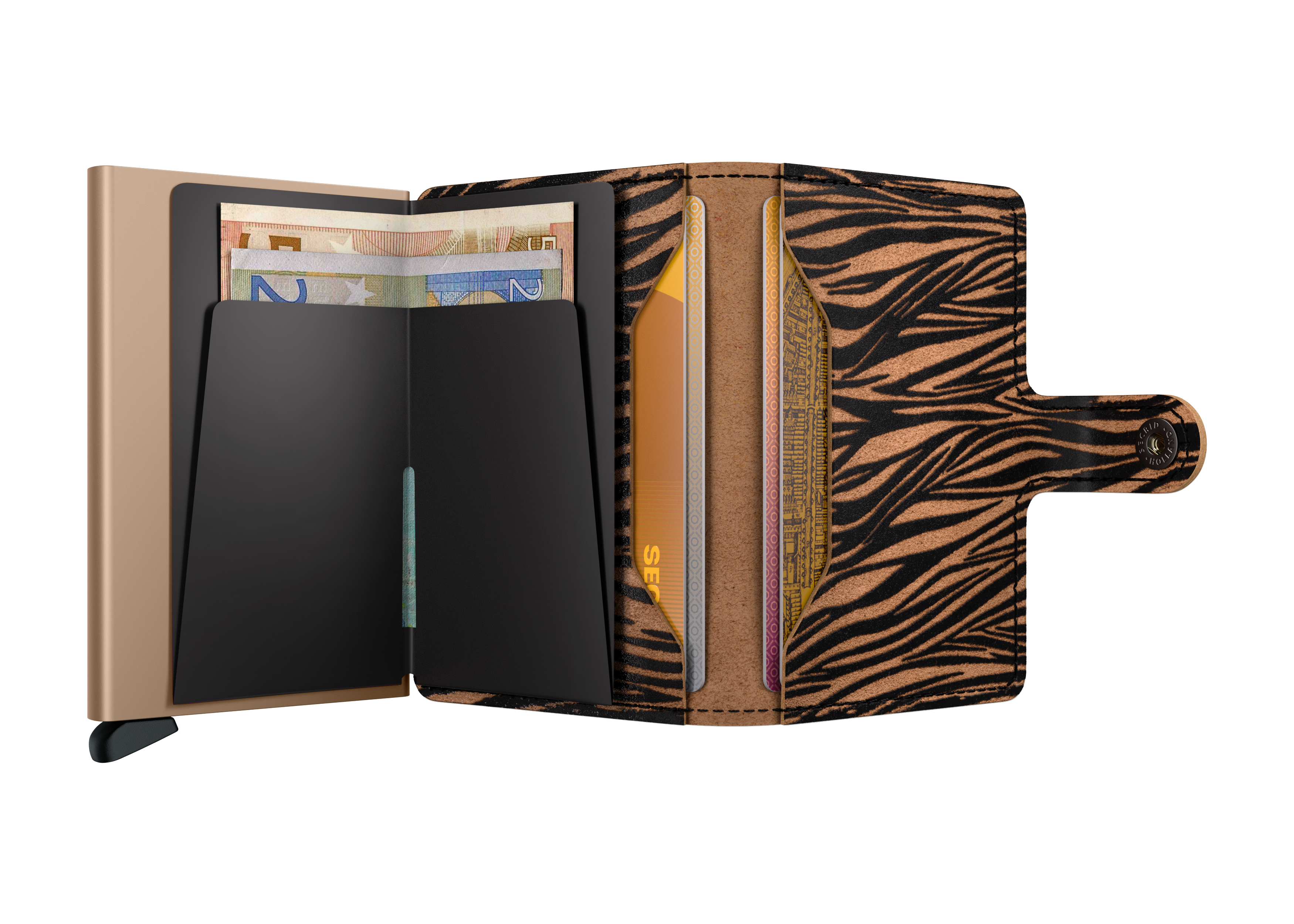 Miniwallet Zebra Beige