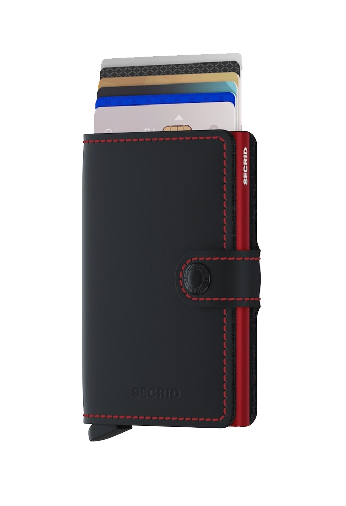 Miniwallet Matte Black Red