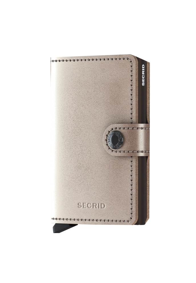 Miniwallet Metallic Champagne Brown