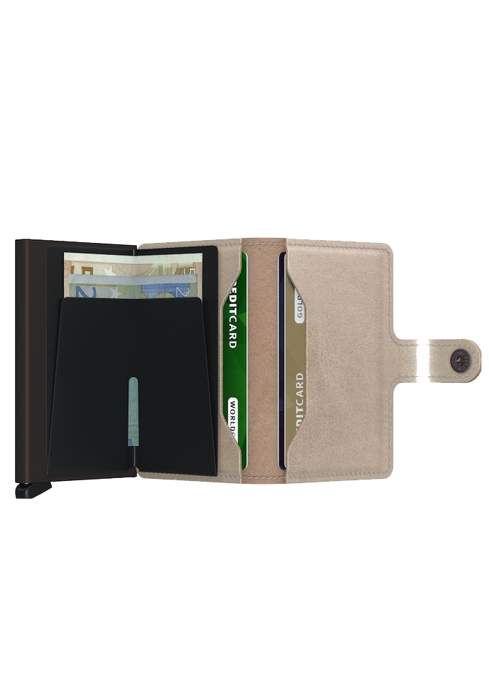 Miniwallet Metallic Champagne Brown