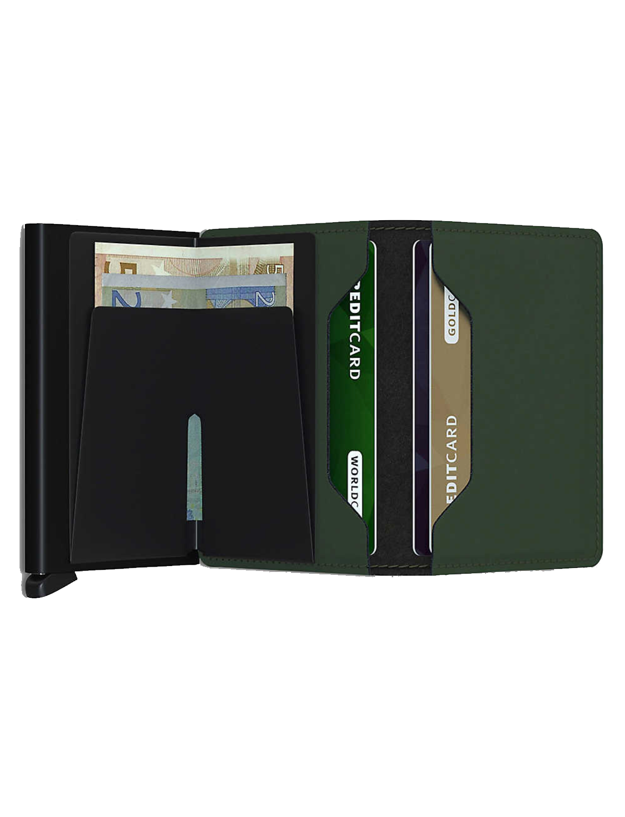 Slimwallet Matte Green Black