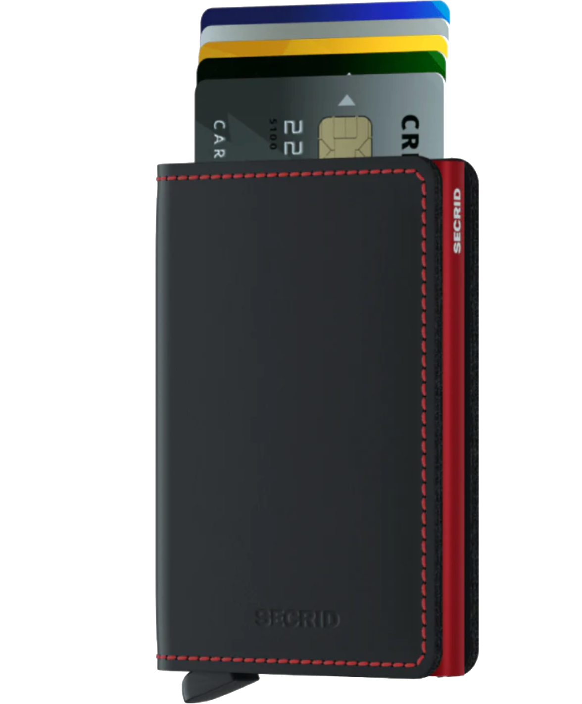 Slimwallet Matte Black Red