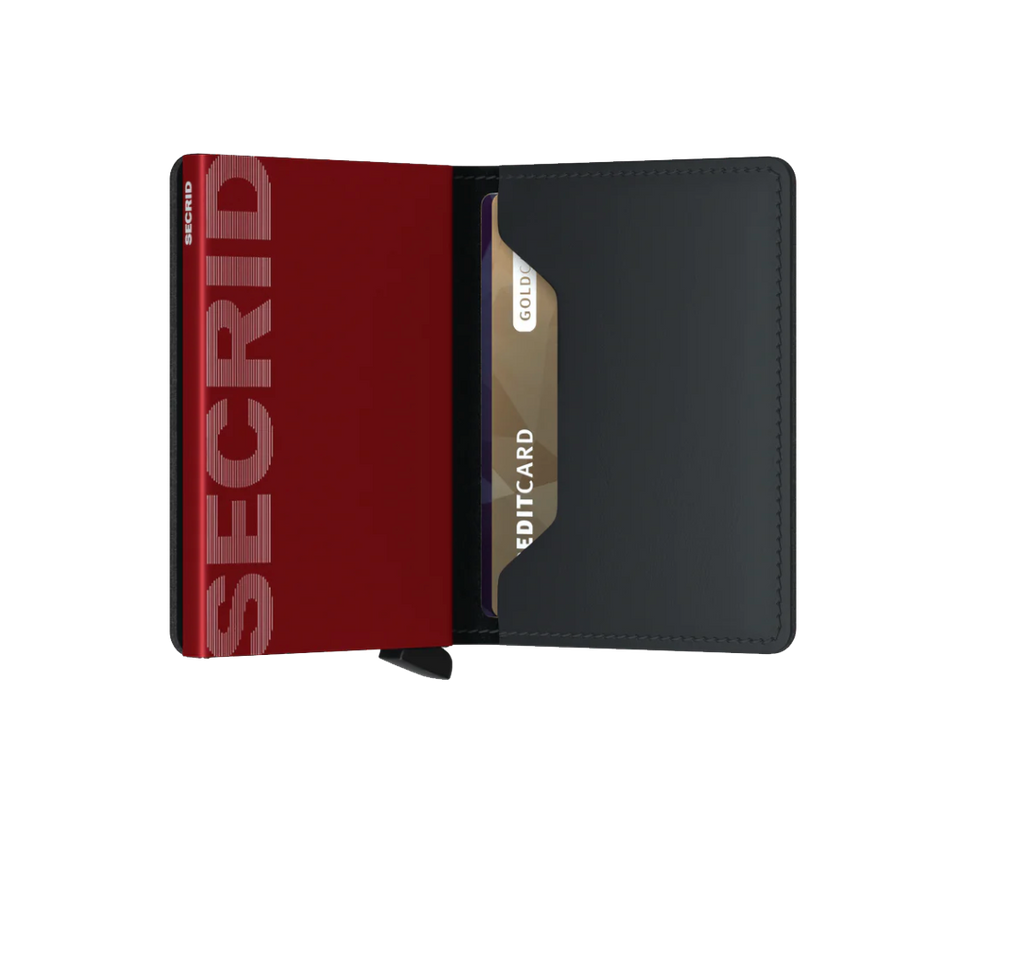 Slimwallet Matte Black Red