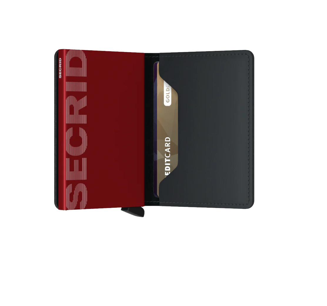 Slimwallet Matte Black Red