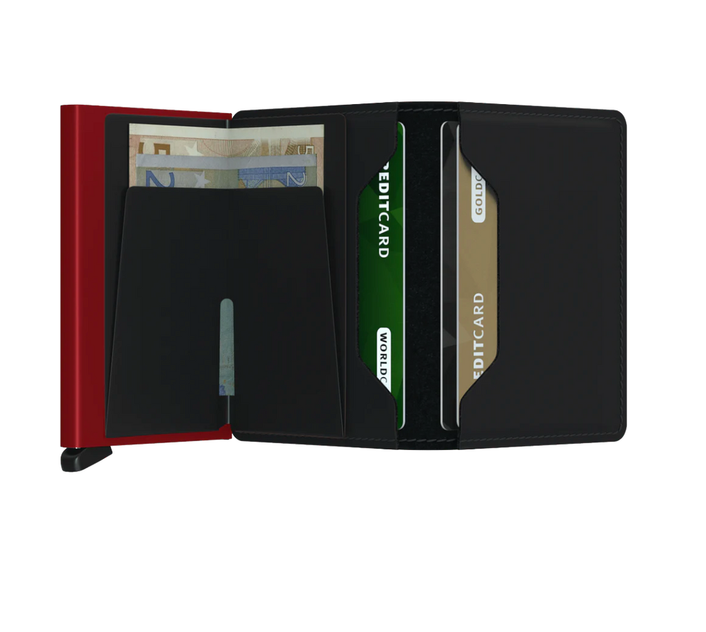 Slimwallet Matte Black Red