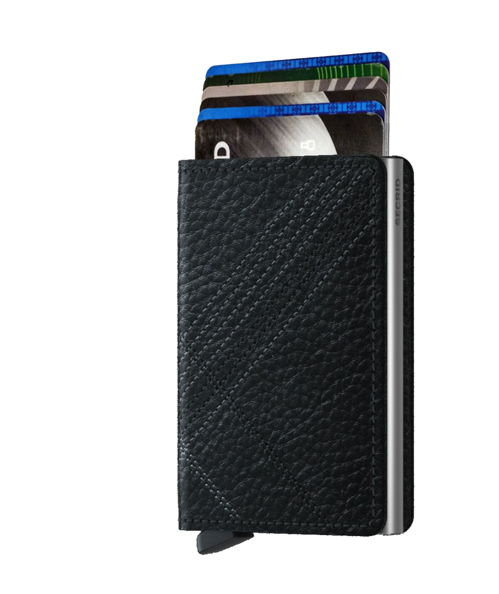 Slimwallet Stitch Linea Black