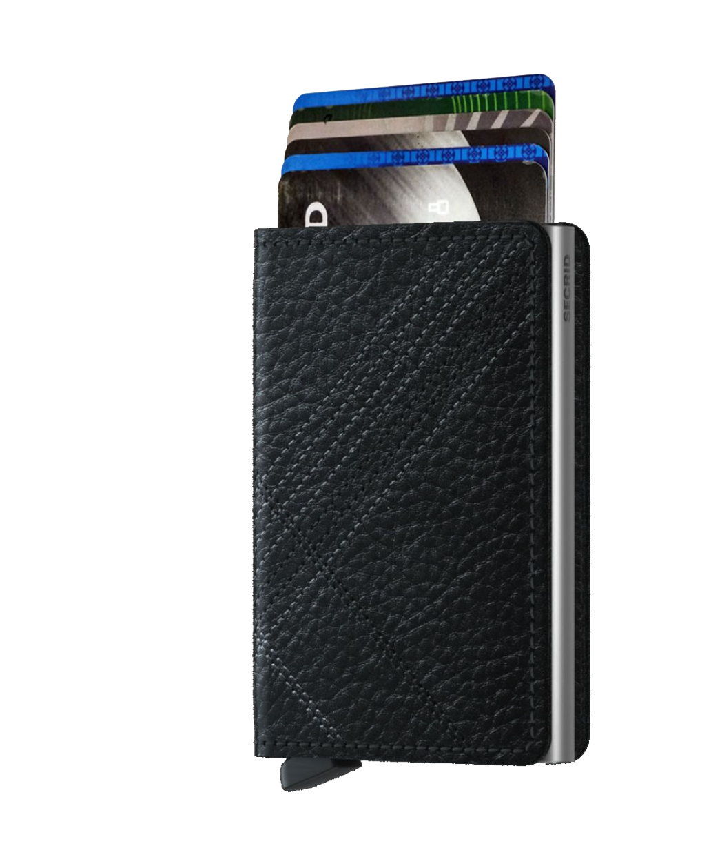 Slimwallet Stitch Linea Black