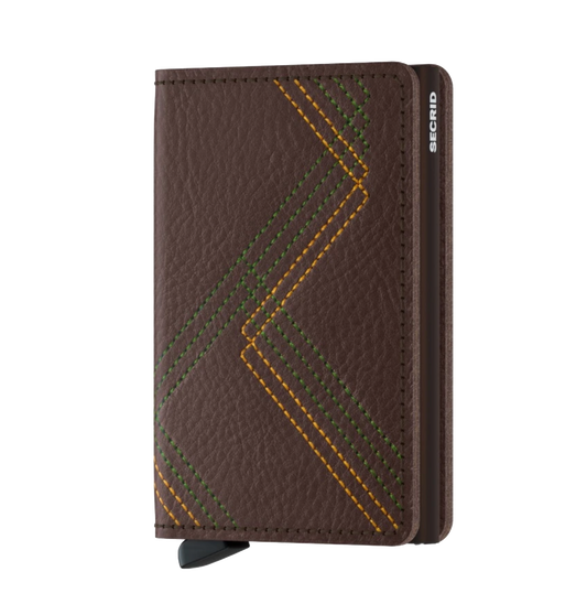 Slimwallet Stitch Linea Espresso