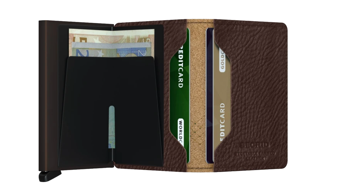 Slimwallet Stitch Linea Espresso