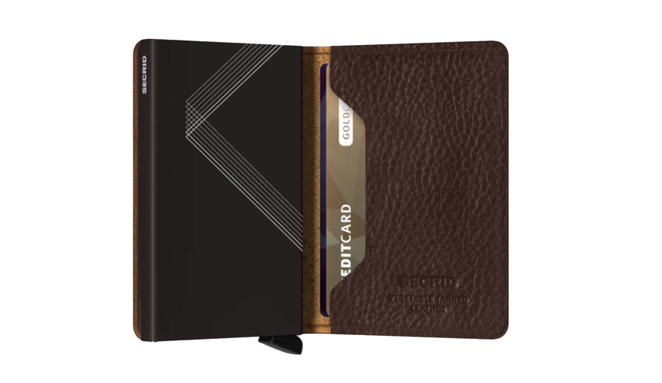 Slimwallet Stitch Linea Espresso