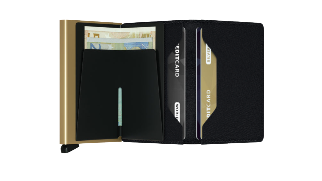 Slimwallet Crisple Black Gold