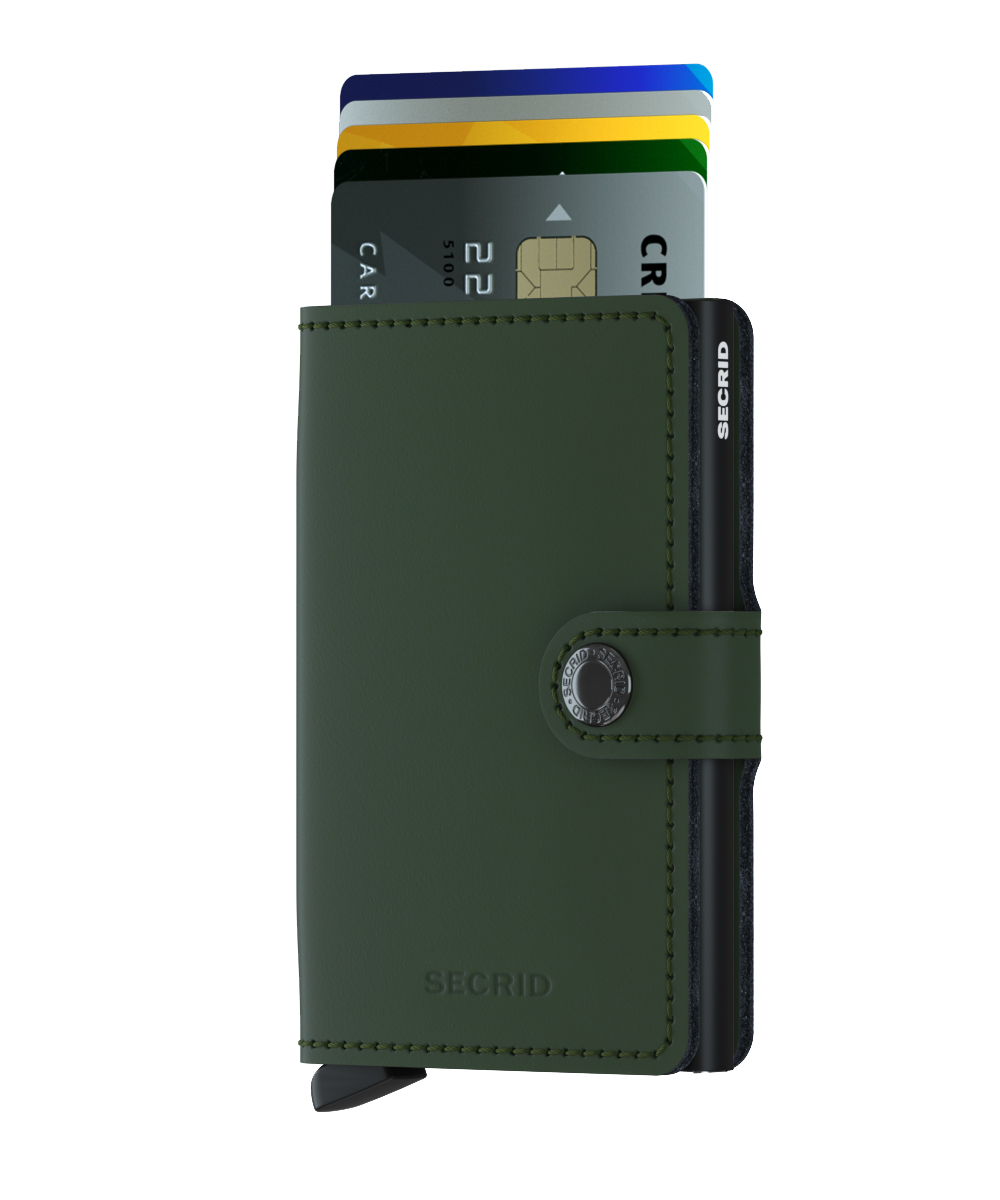 Miniwallet Matte Green Black