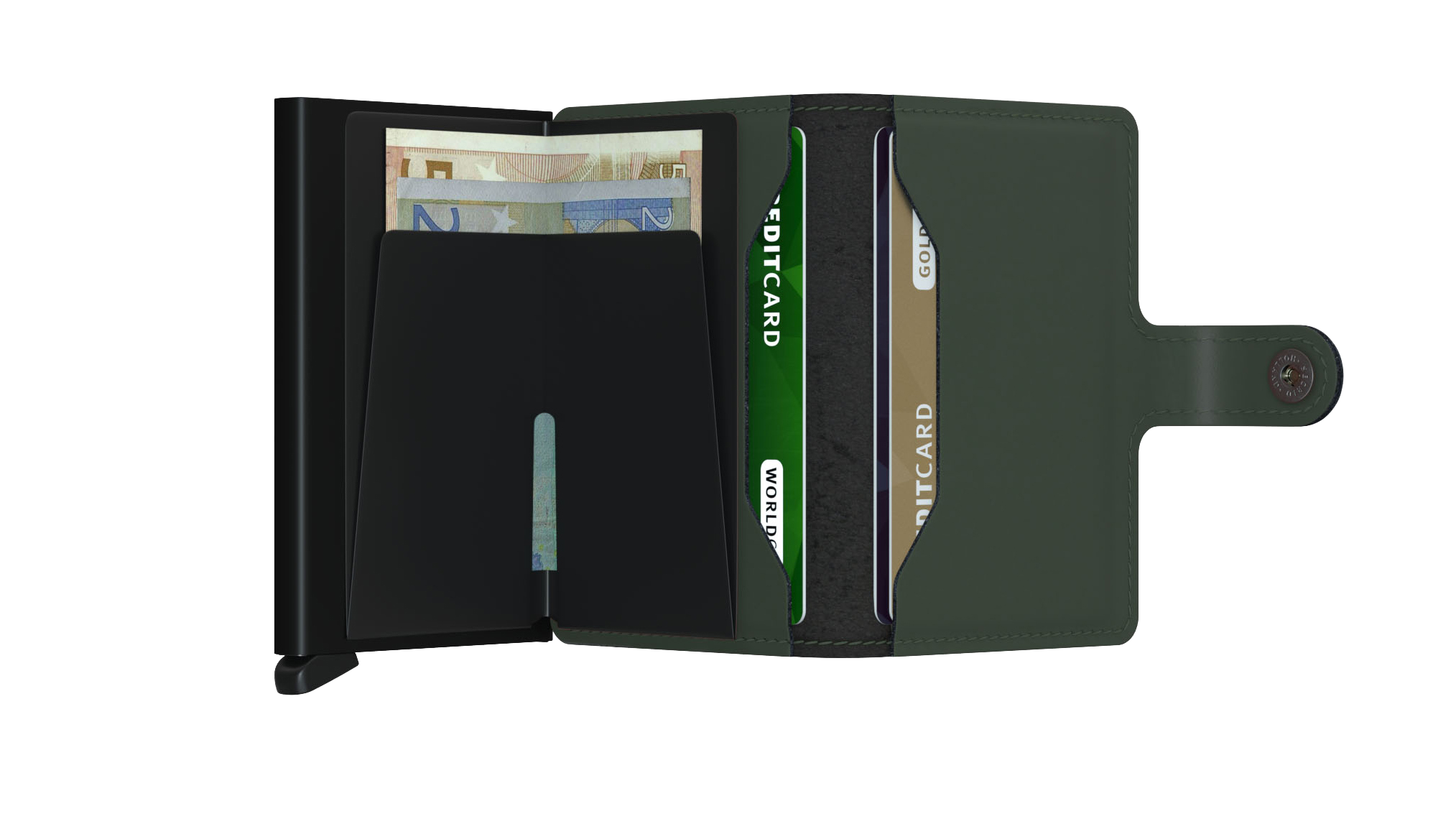 Miniwallet Matte Green Black