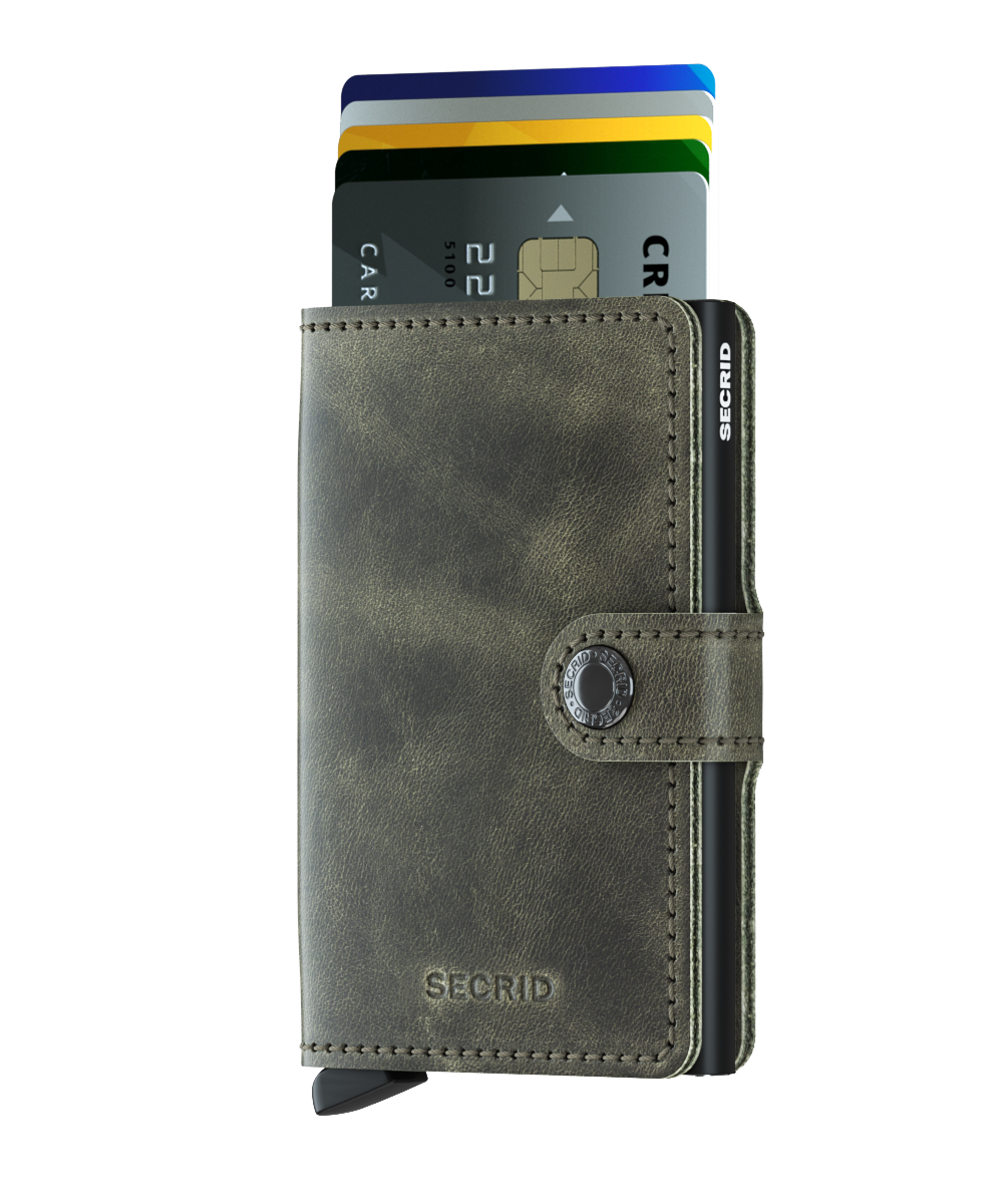Miniwallet Vintage Olive Black