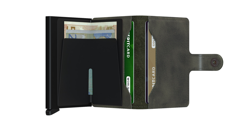 Miniwallet Vintage Olive Black