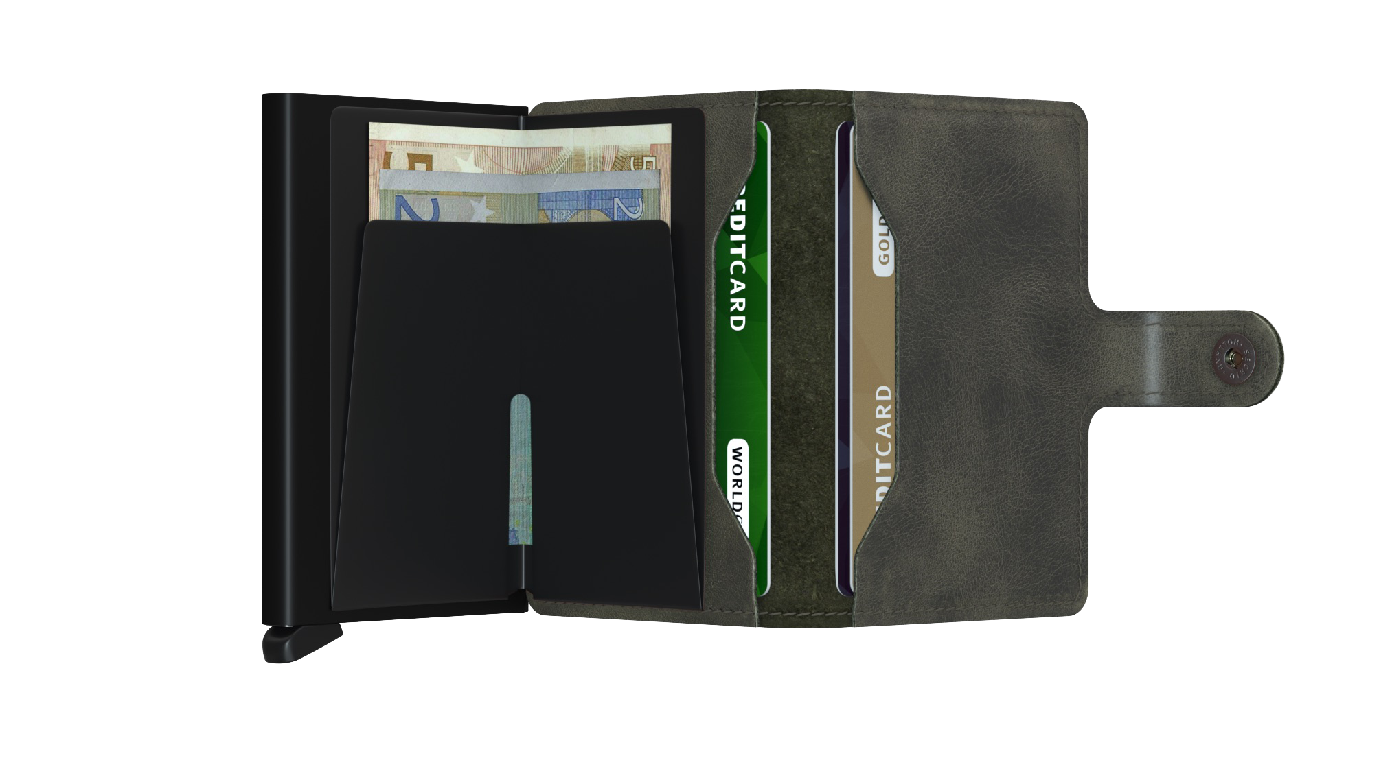 Miniwallet Vintage Olive Black