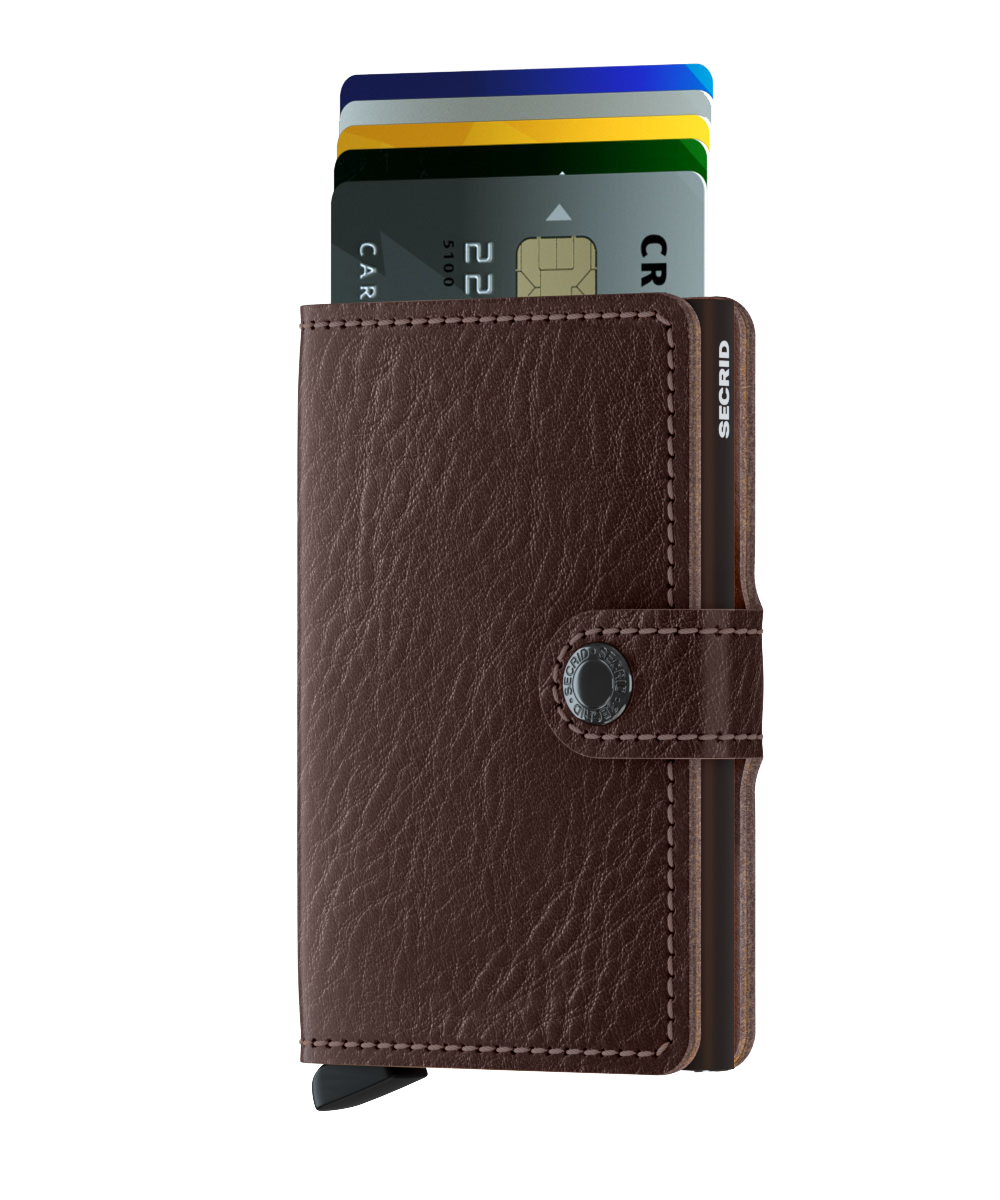 Miniwallet Veg Espresso Brown