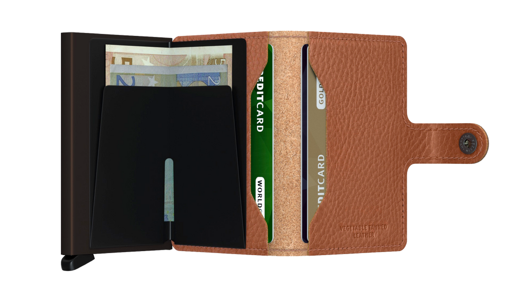 Miniwallet Veg Espresso Brown