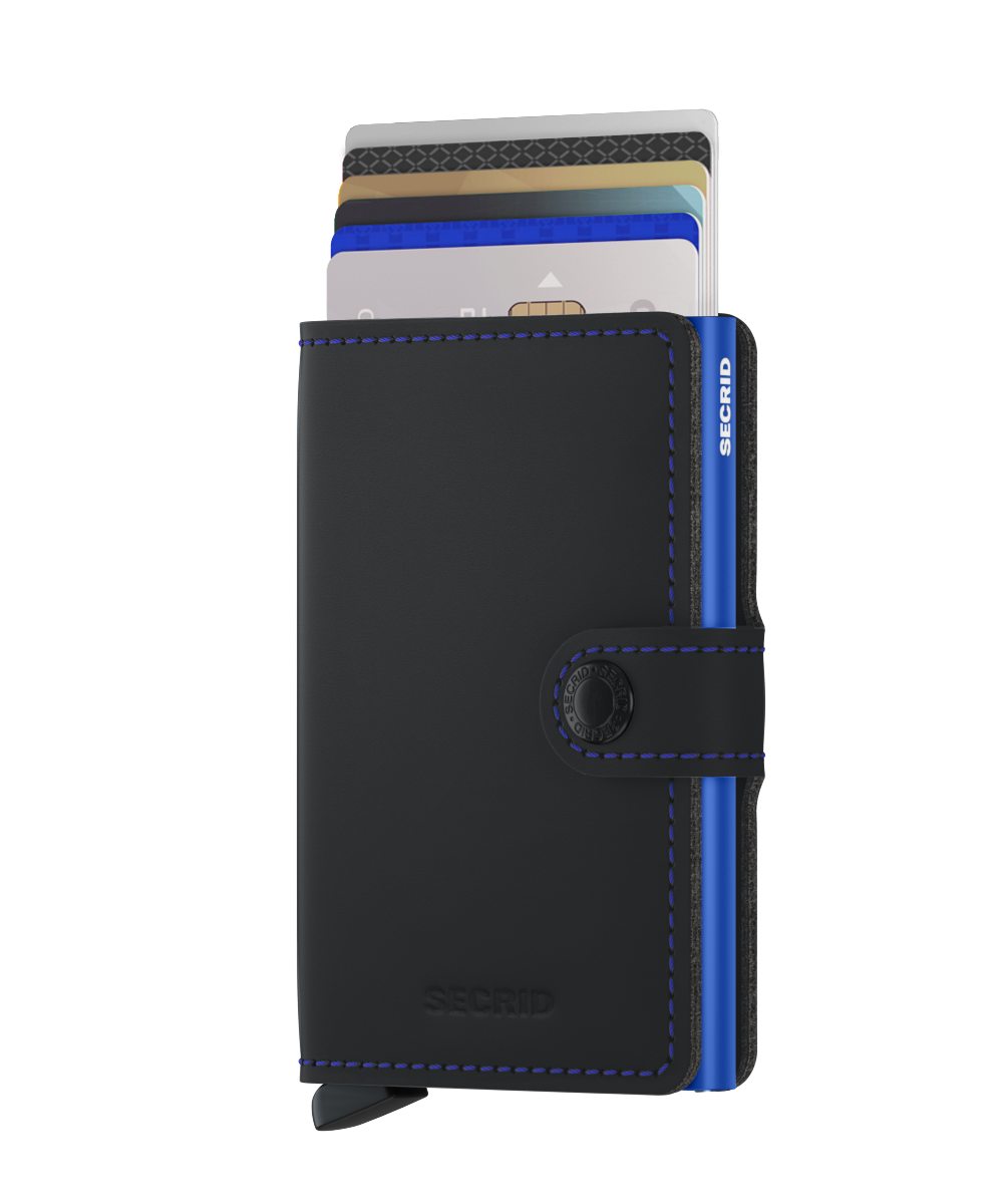 Miniwallet Matte Black Blue