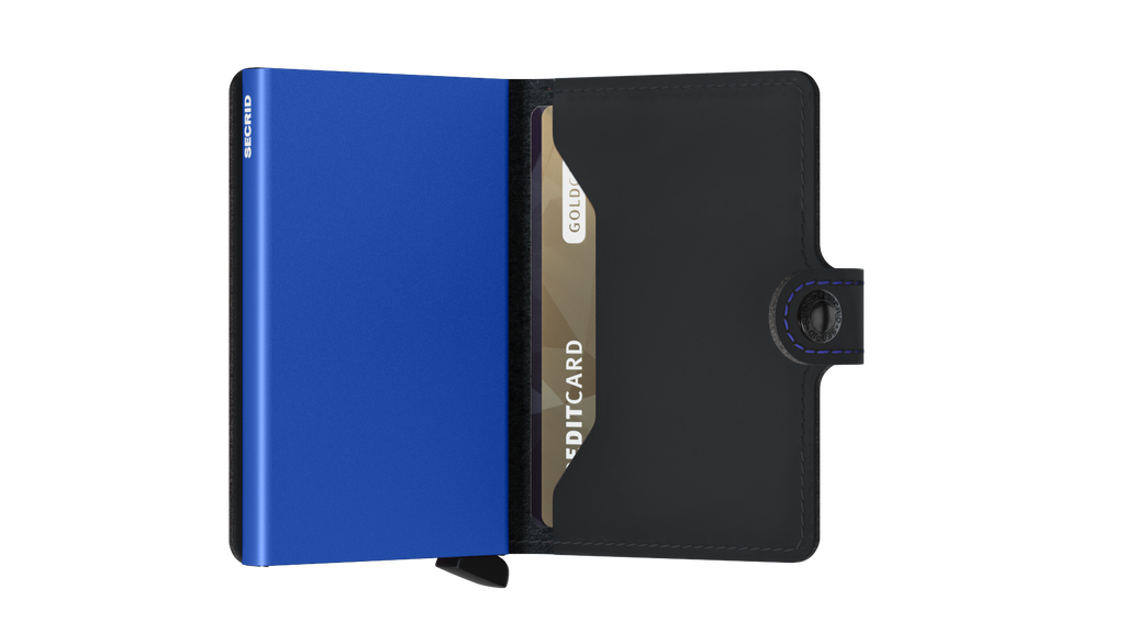 Miniwallet Matte Black Blue
