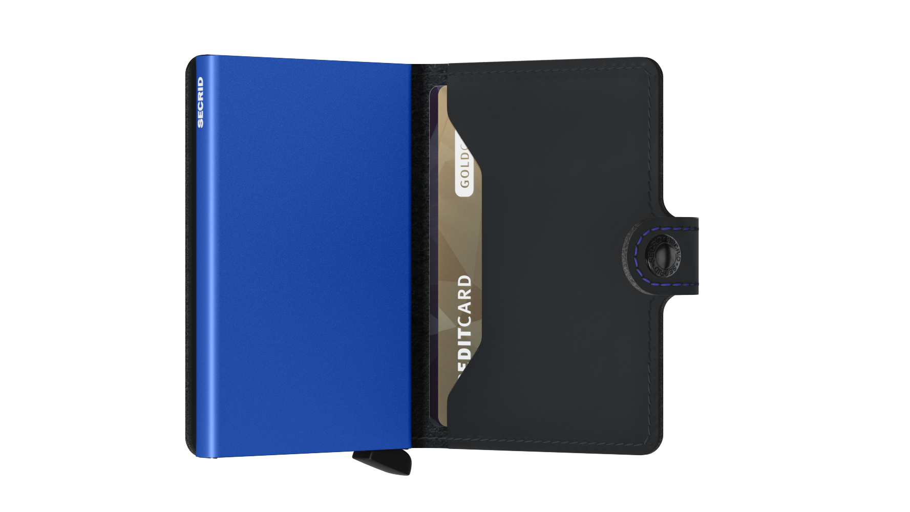 Miniwallet Matte Black Blue