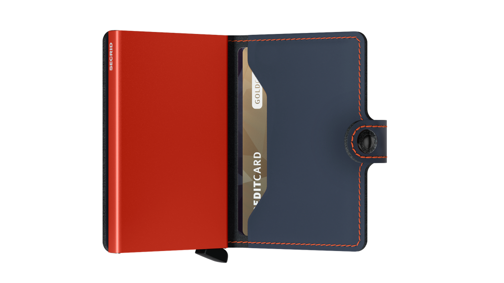 Miniwallet Matte Night Blue Orange