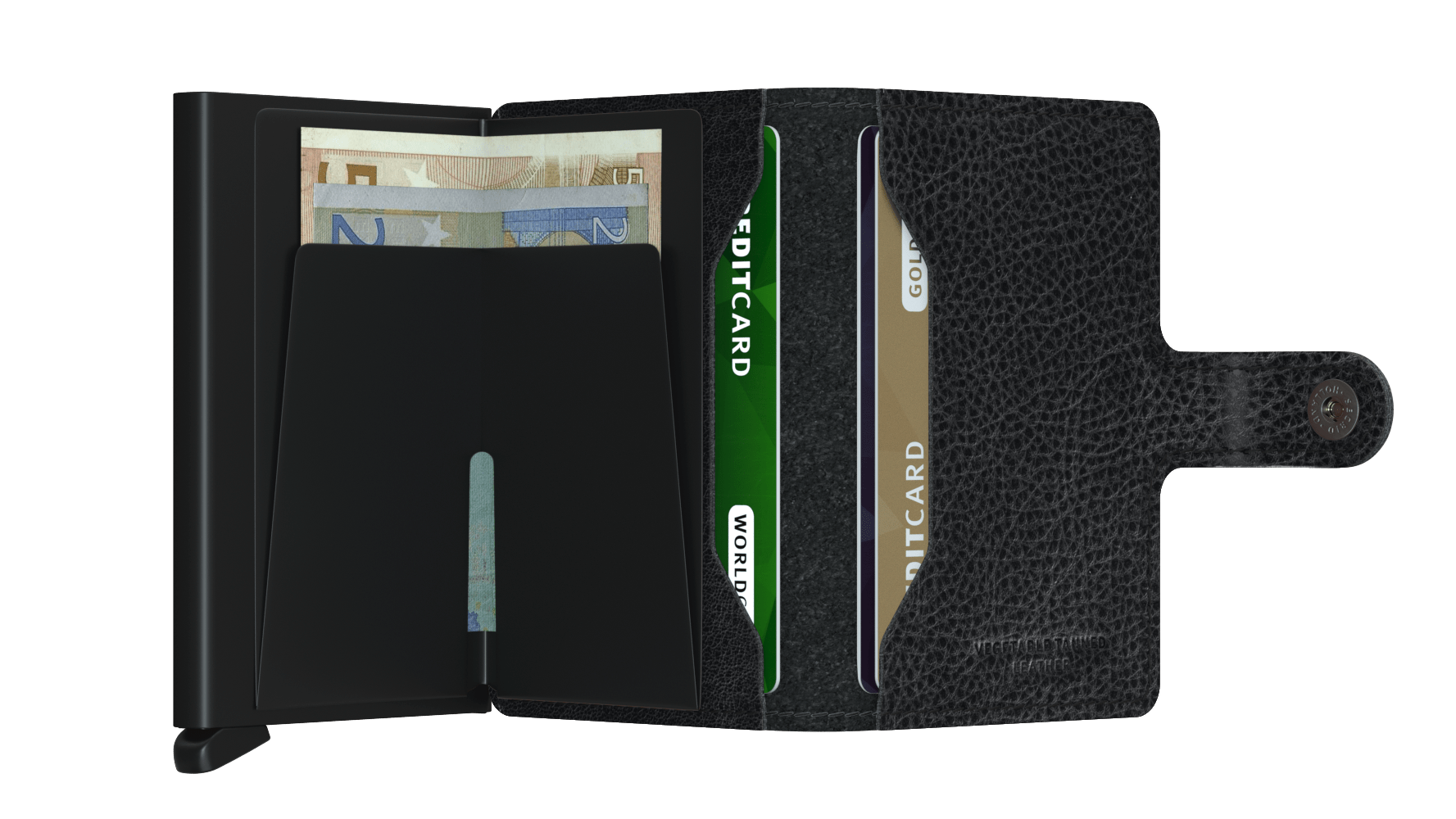 Miniwallet Veg Black Black