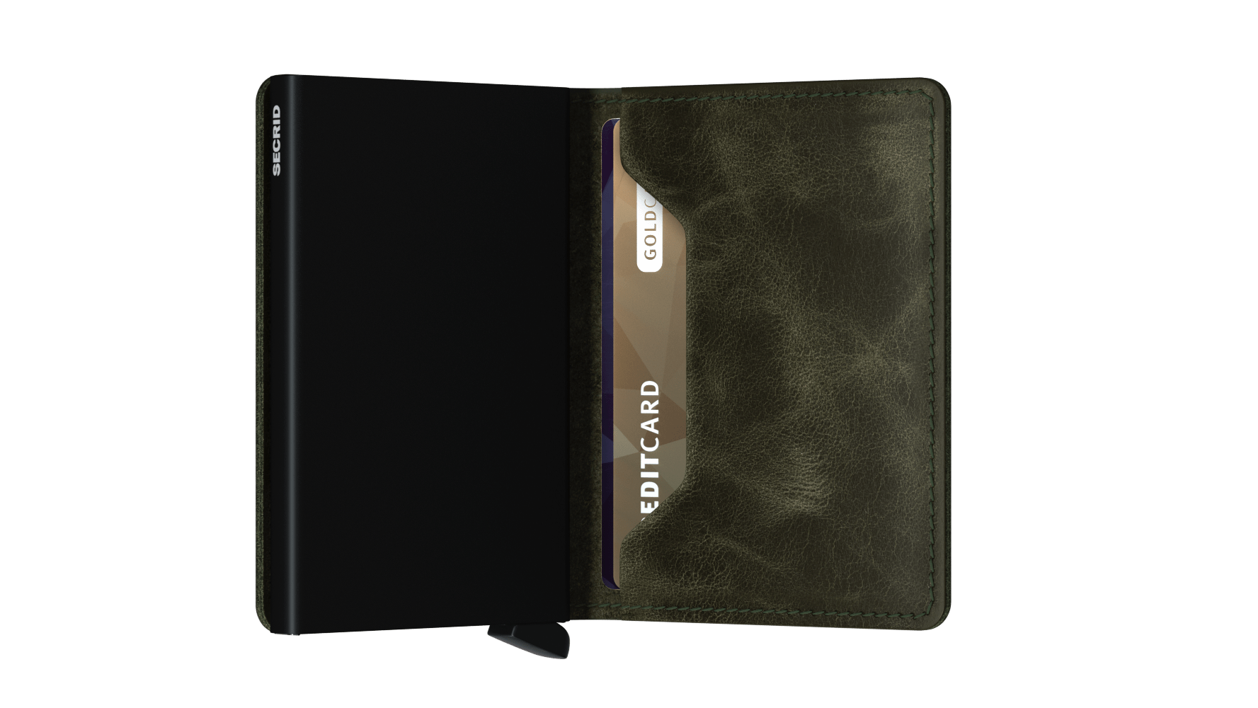 Slimwallet Vintage Olive Black