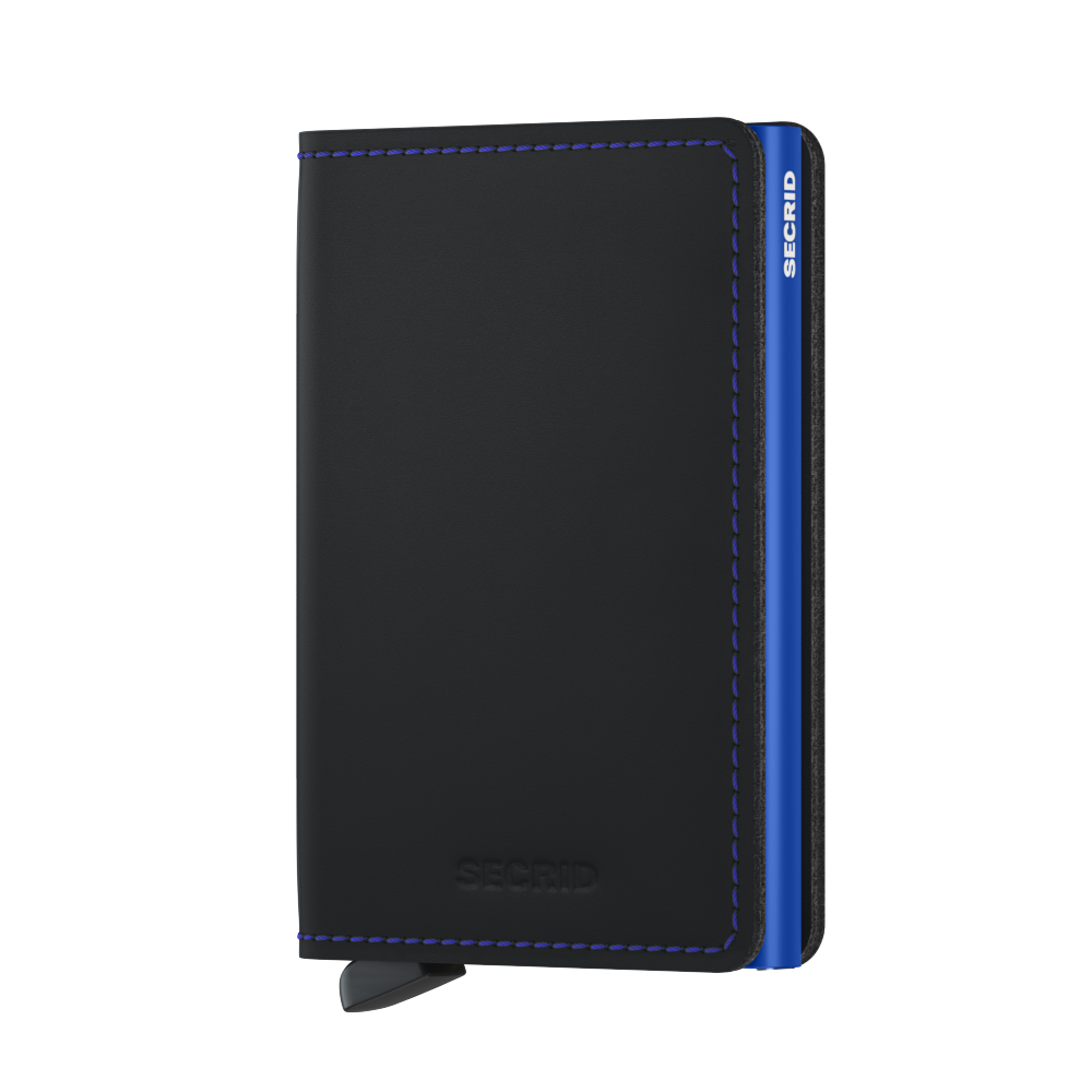Slimwallet Matte Black Blue