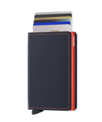 Slimwallet Matte Night Blue Orange
