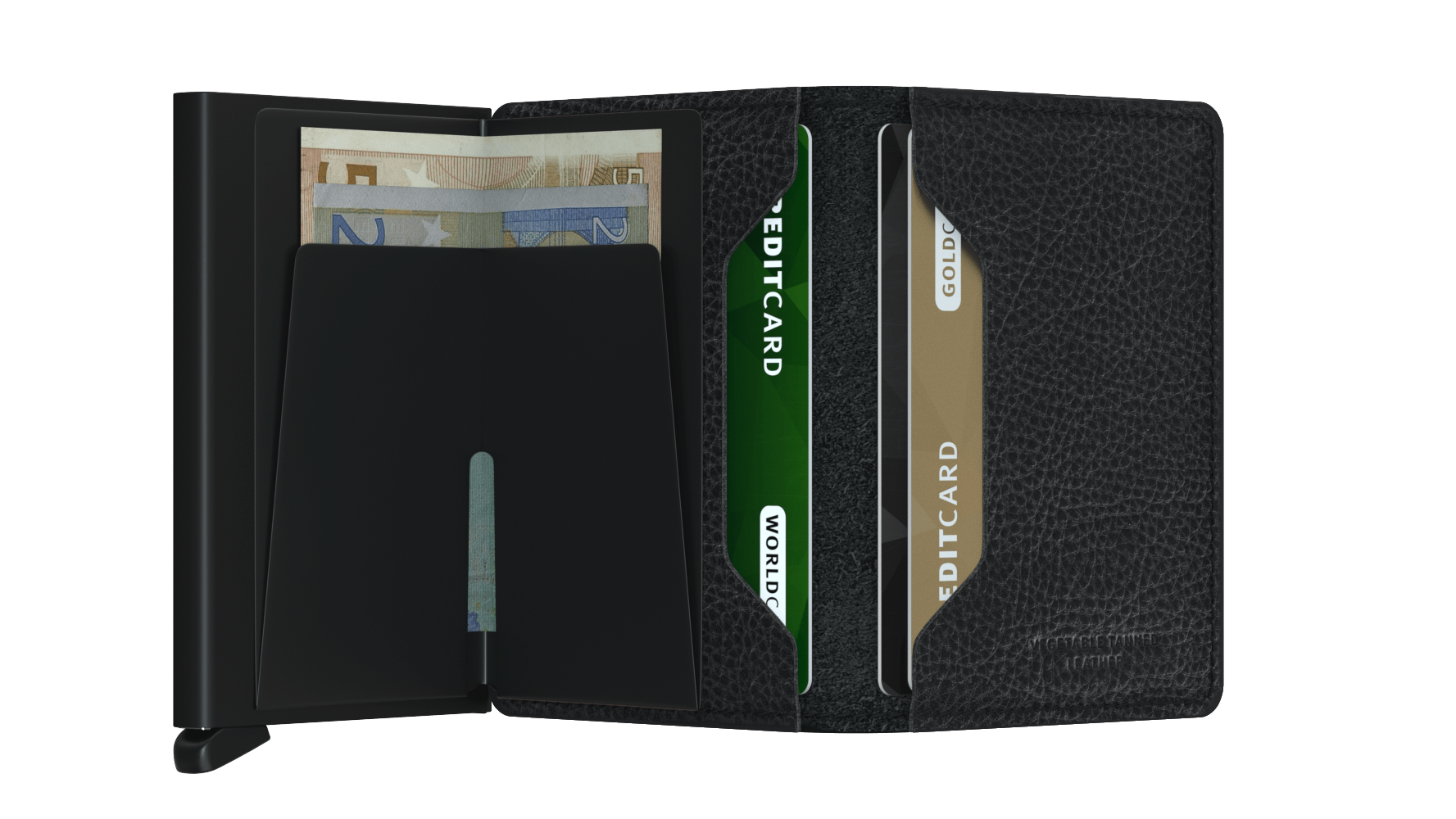 Slimwallet Veg Black Black