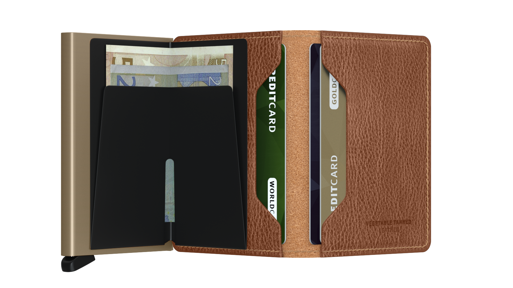 Slimwallet Veg Caramello Sand