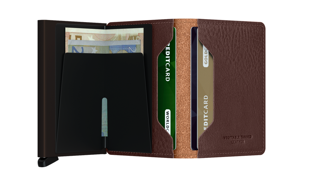 Slimwallet Veg Espresso Brown