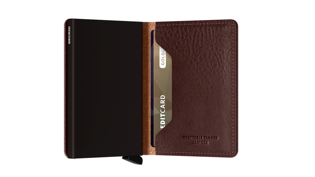 Slimwallet Veg Espresso Brown