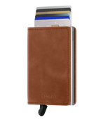Slimwallet Vintage Cognac Silver